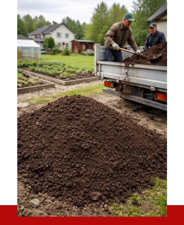 Плодородный грунт в Усинске с доставкой от 4300 р. | ПРОНЕРУДСнс
