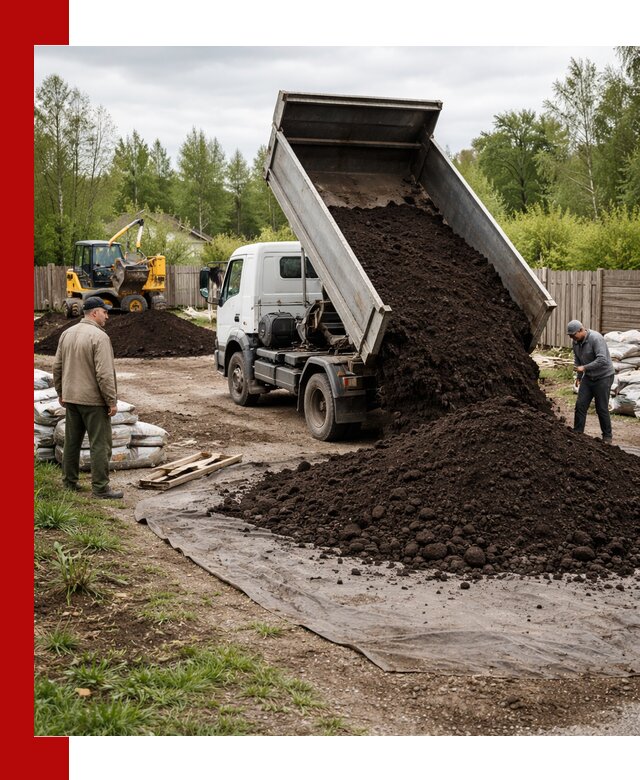 Доставка качественного почвогрунта в Усинске оптом и в розницу