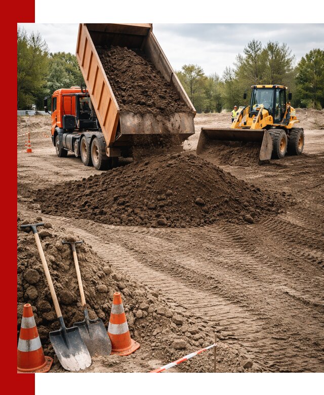 Поставка и доставка планировочного грунта в Усинске