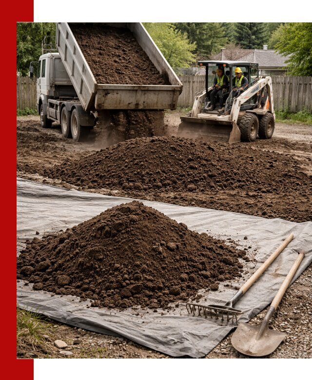 Грунт для отсыпки участка с доставкой в Усинске