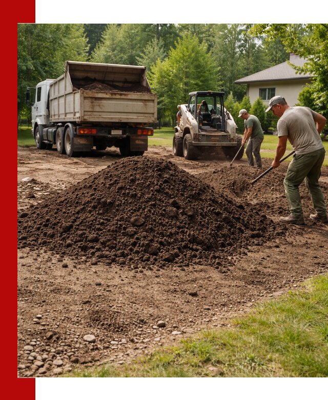 Доставка и укладка грунта для газона в Усинске
