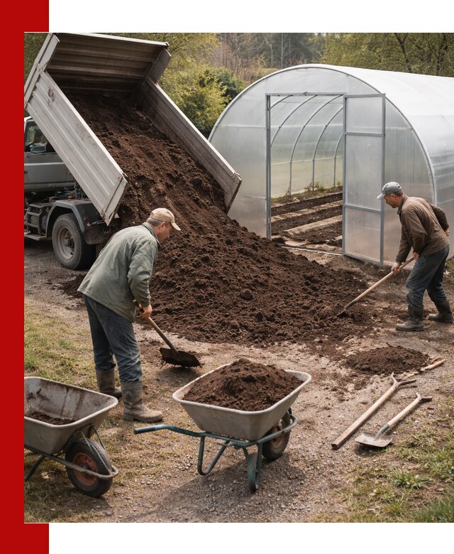 Грунт для теплицы с доставкой в Усинске — плодородный субстрат под растения