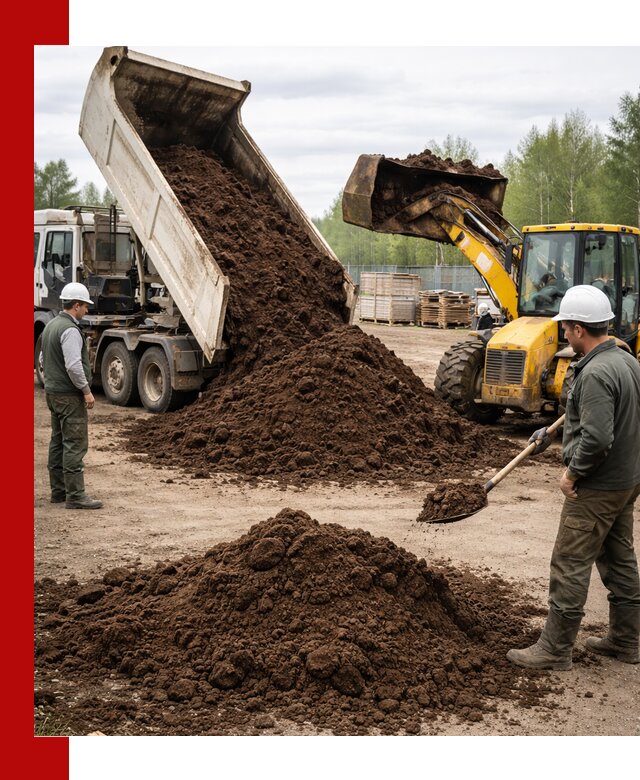 Доставка торфа оптом и в мешках в Усинске