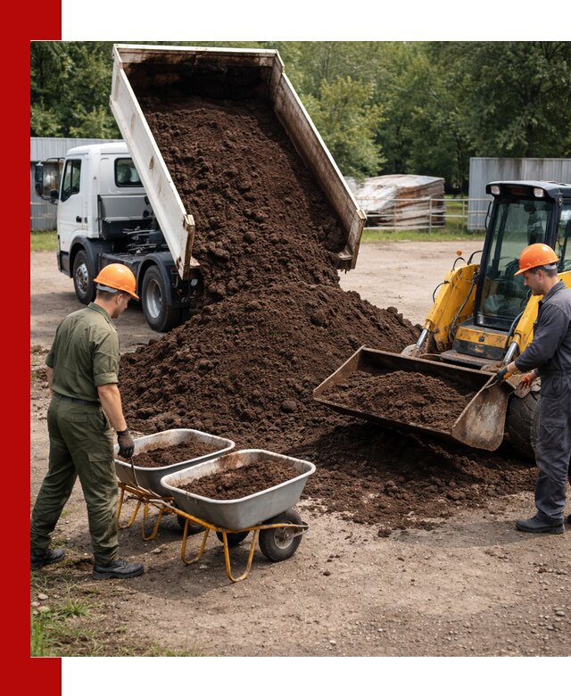 Доставка торфо-земляной смеси в Усинске для огорода и ландшафта