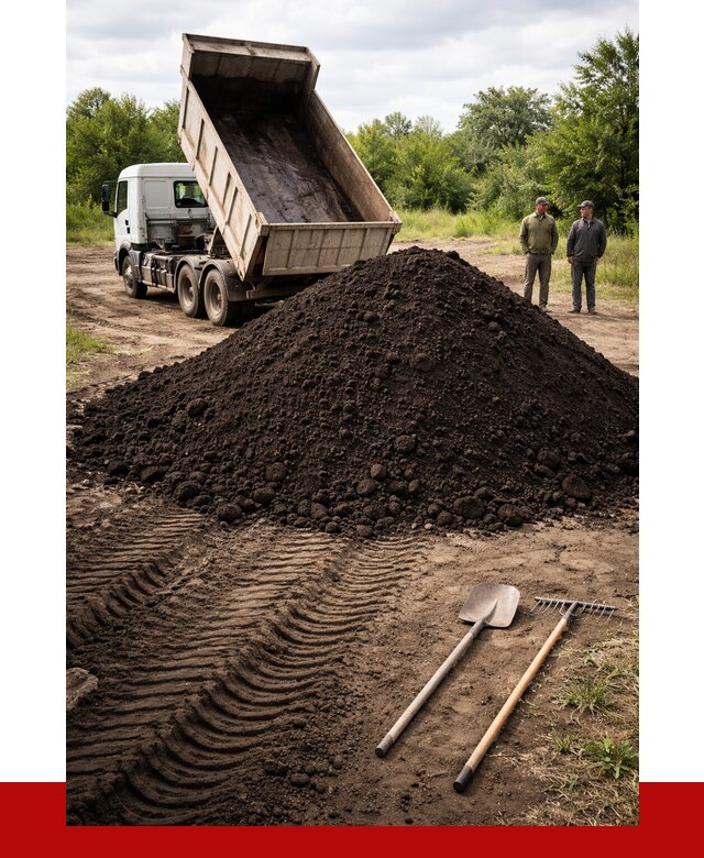 Купить чернозем навалом в Усинске от 1229 р. за куб | ПРОНЕРУДСнс