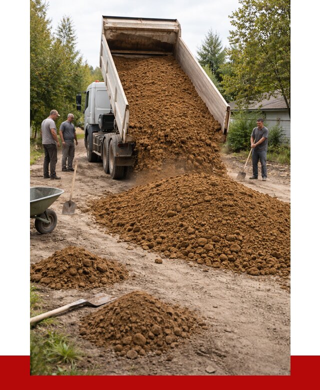 Купить суглинок с доставкой в Усинске от 2560 р. за куб | ПРОНЕРУДСнс