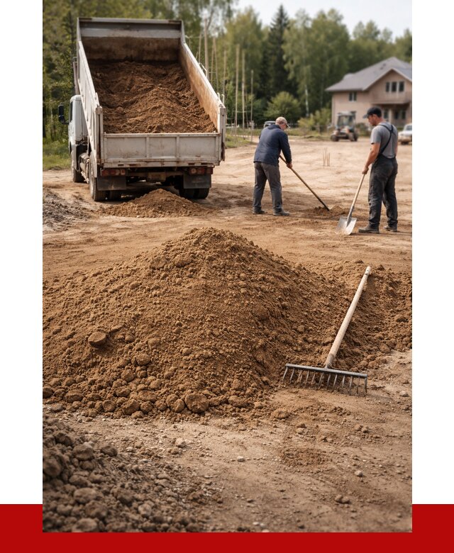 Суглинок для планировки в Усинске с доставкой от 4300 р. | ПРОНЕРУДСнс