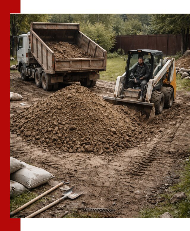 Суглинок для планировки участков в Усинске с доставкой и выгрузкой