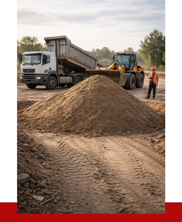 Купить песчаный грунт с доставкой в Усинске от 4300 р. | ПРОНЕРУДСнс