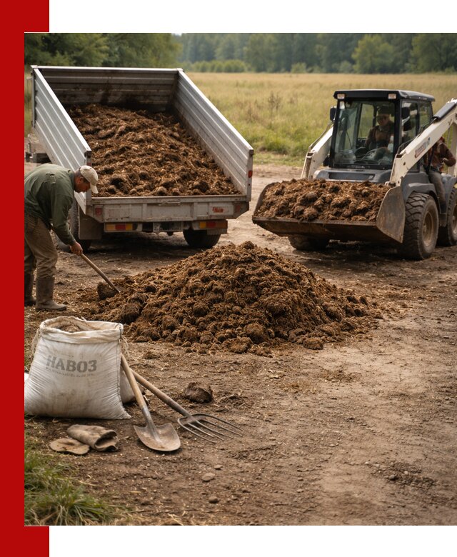 Доставка конского навоза в Усинске с разгрузкой и доставкой на объект