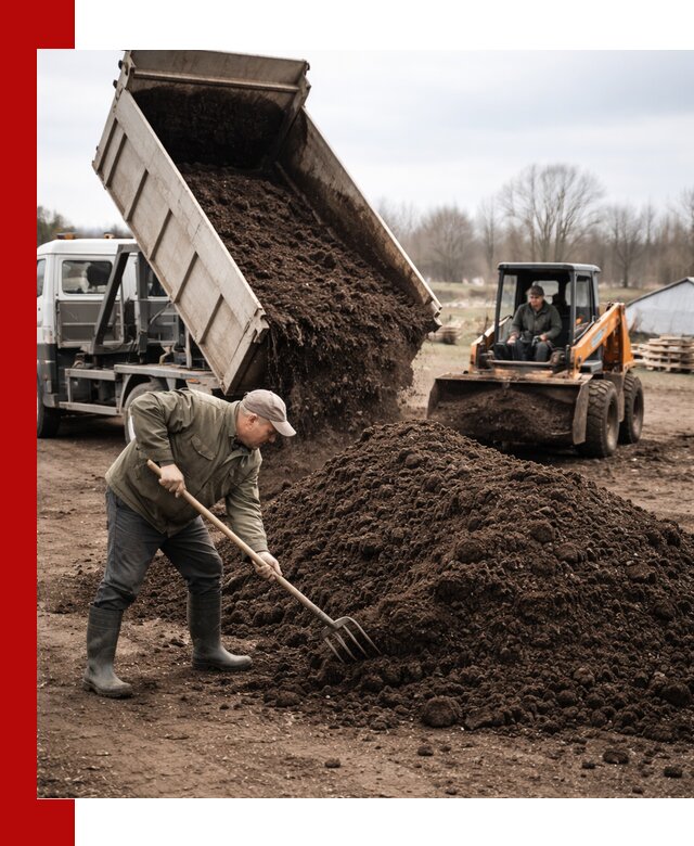 Доставка и продажа перегноя в Усинске быстро и дешево