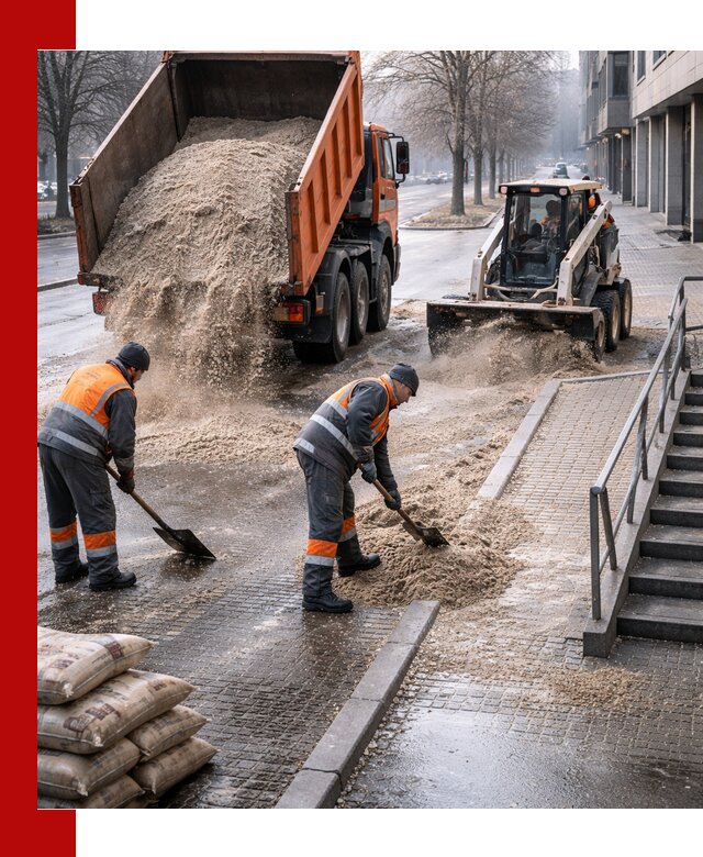 Поставка противогололедных материалов в Усинске