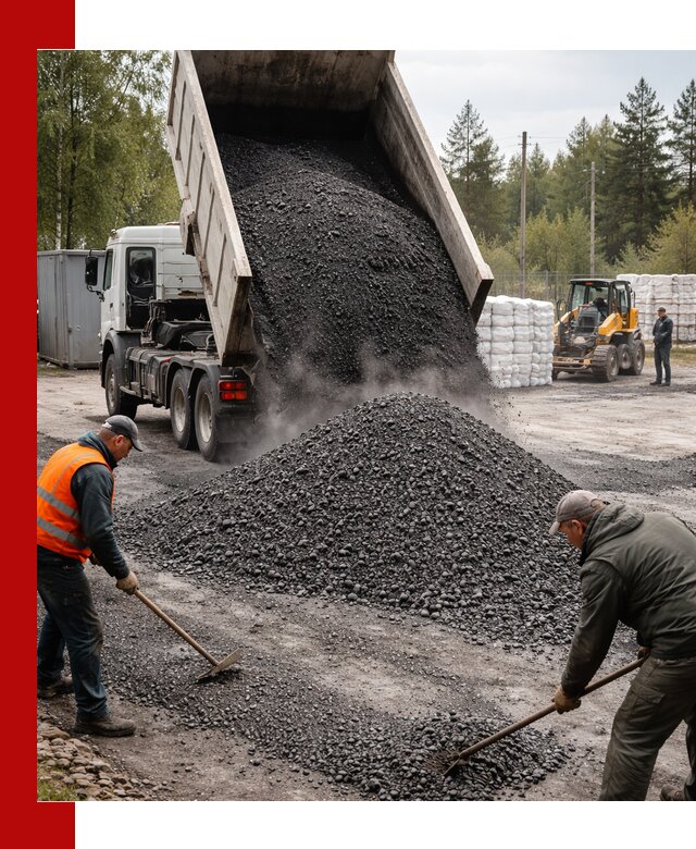 Доставка и продажа асфальтного гранулята в Усинске