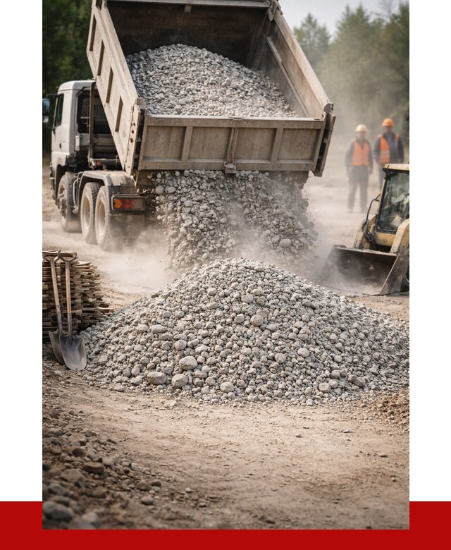 Купить дробленый бетон в Усинске от 1740 р./куб | ПРОНЕРУДСнс