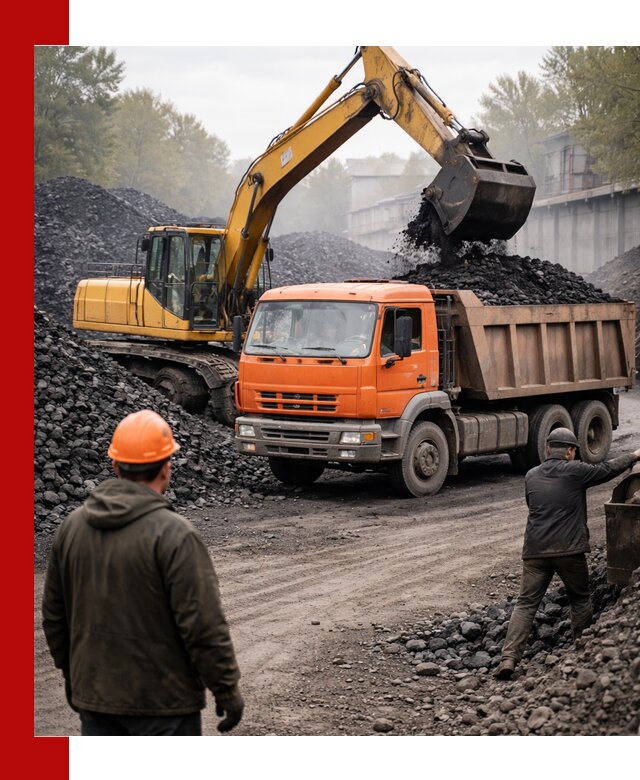 Доставка угля автотранспортом в Усинске быстро и выгодно