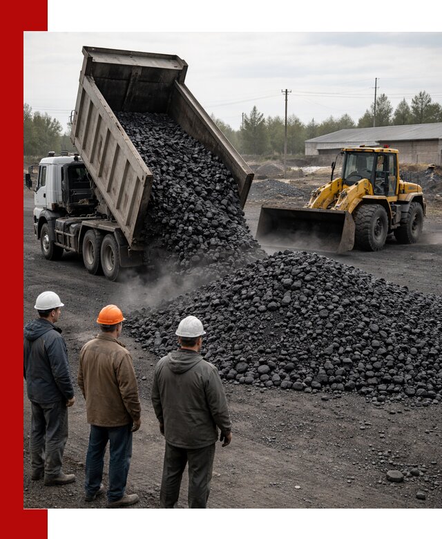 Доставка угля антрацита в Усинске с самосвалами и погрузкой