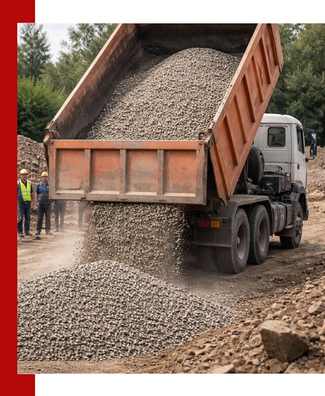 Доставка сыпучих материалов самосвалом в Усинске быстро и надежно