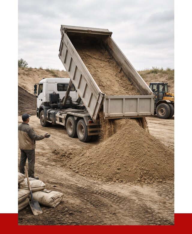 Доставка самосвалом 20 кубов в Усинске от 7679 р. | ПРОНЕРУДСнс