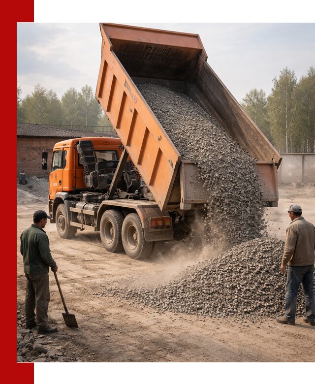 Доставка самосвалом 20 м3 в Усинске быстро и надежно