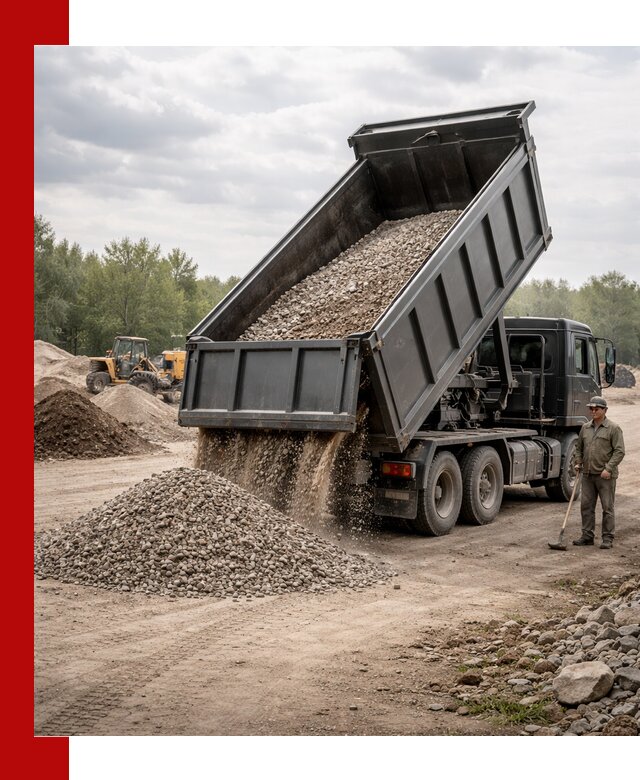 Доставка самосвалом 30 м3 по выгодным ценам в Усинске