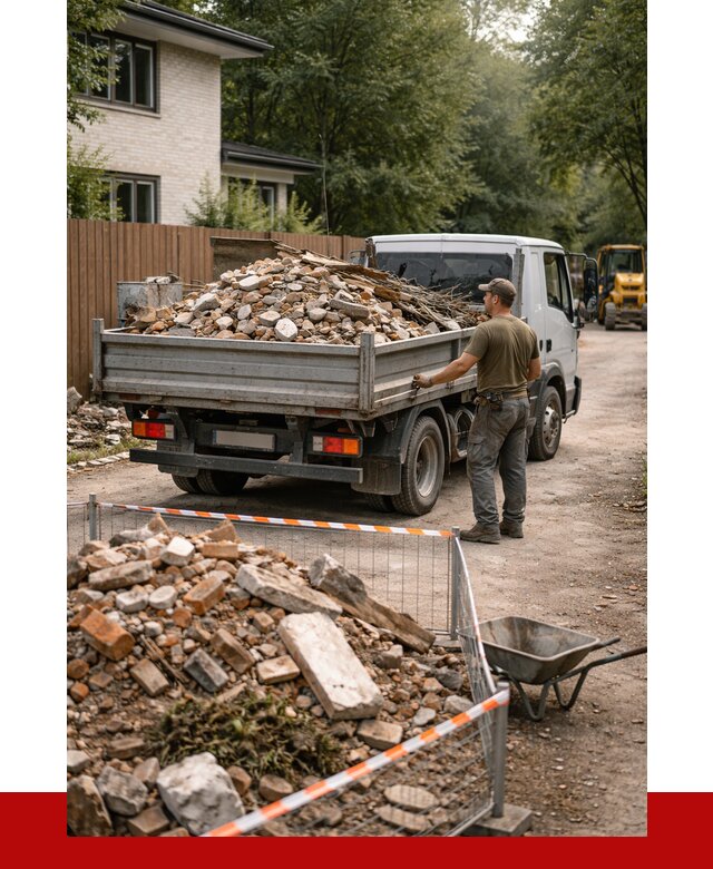 Вывоз строительного мусора с погрузкой в Усинске от 7679 р | ПРОНЕРУДСнс