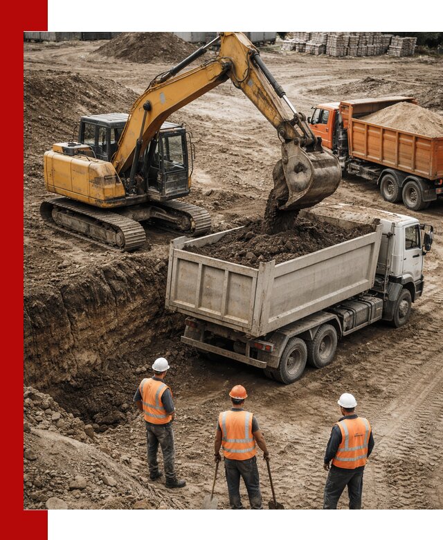 Разработка грунта для строительства и благоустройства в Усинске