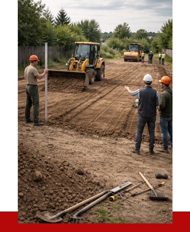 Планировка участка грунтом в Усинске от 4607 р ПРОНЕРУДСнс