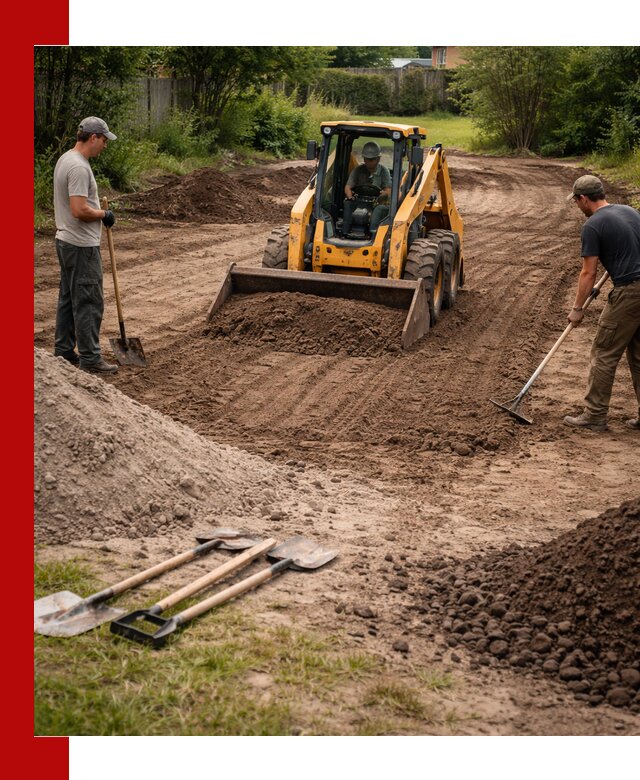 Планировка участка грунтом с вывозом и доставкой в Усинске