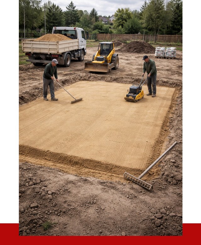 Устройство песчаной подушки в Усинске от 4607 р. ПРОНЕРУДСнс