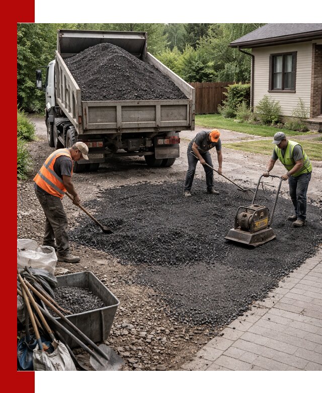 Асфальтовая крошка для двора с доставкой в Усинске